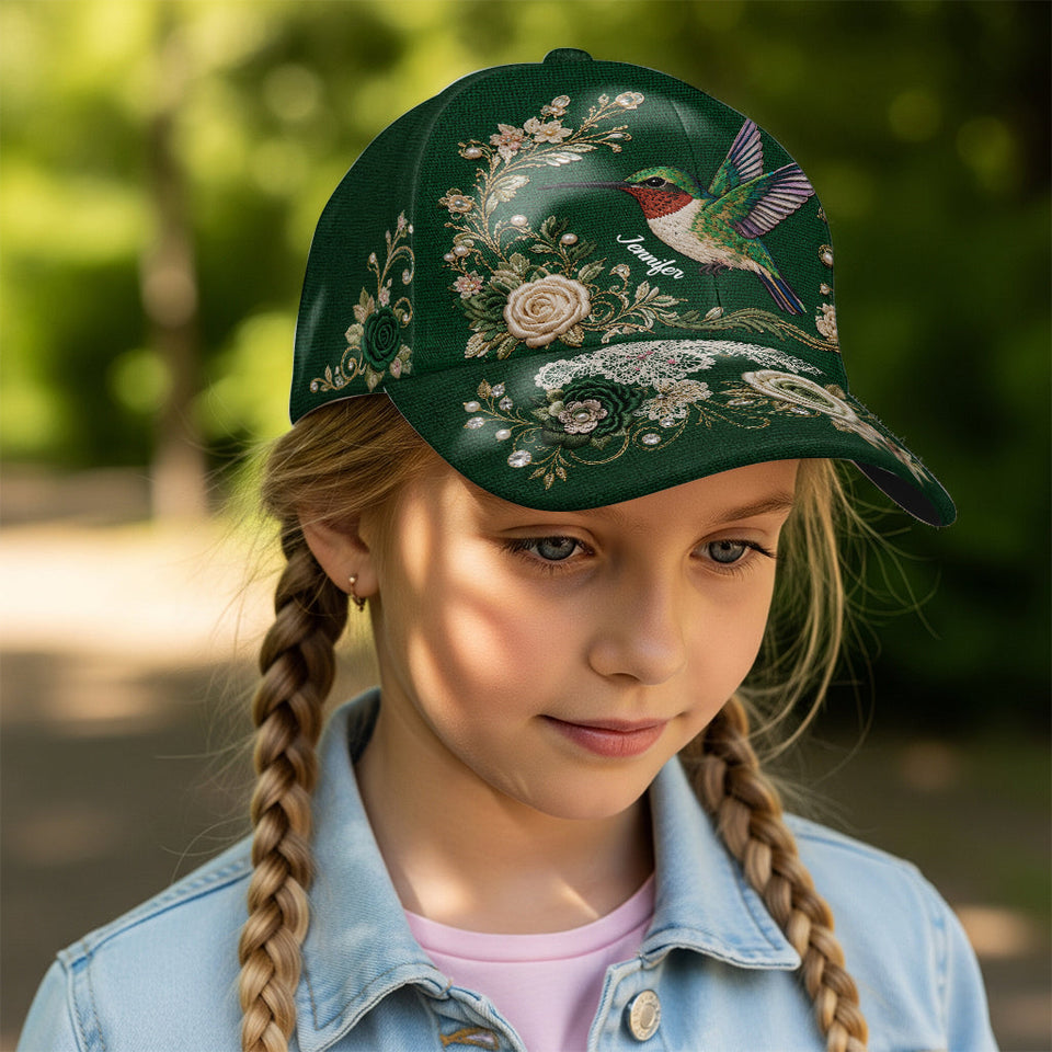Cute Bird - Personalized Hummingbird Classic Cap
