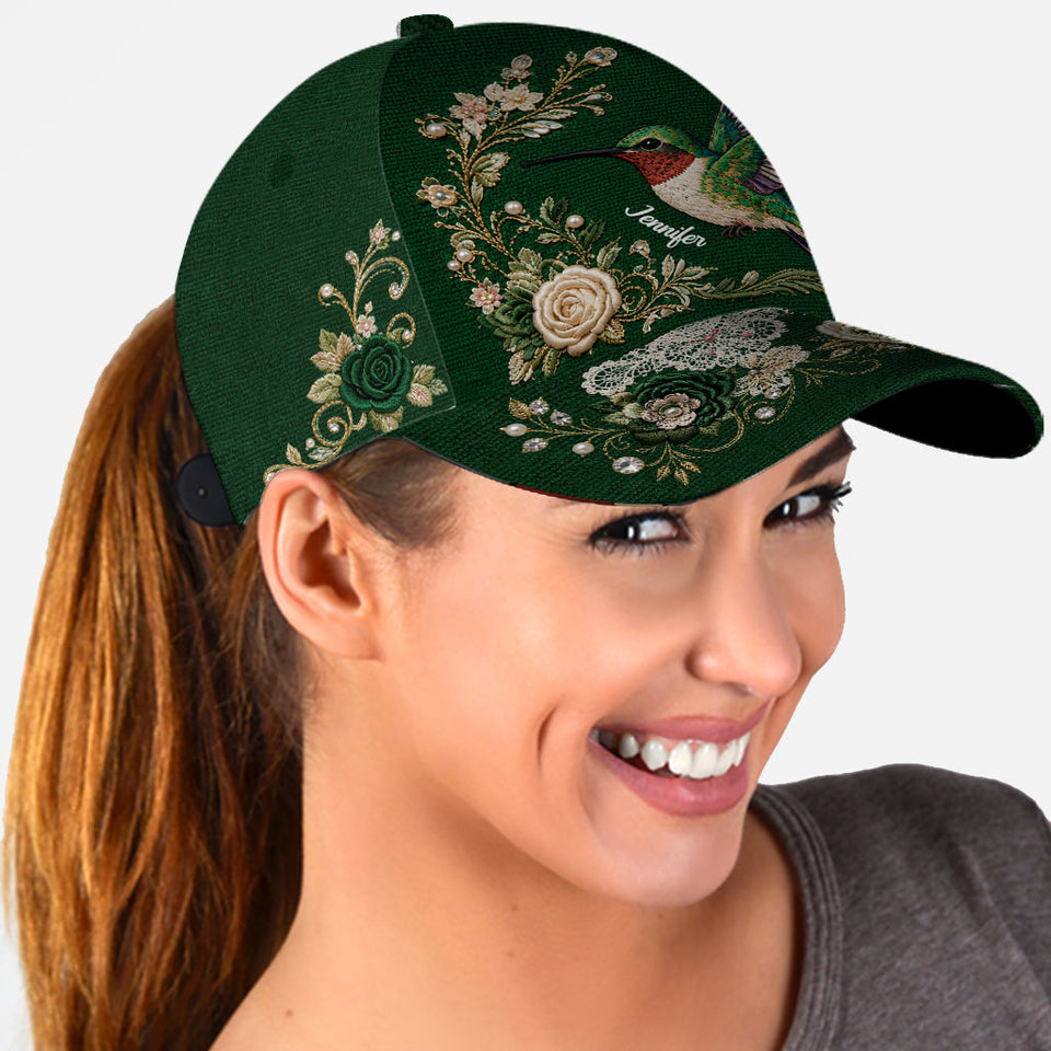 Cute Bird - Personalized Hummingbird Classic Cap
