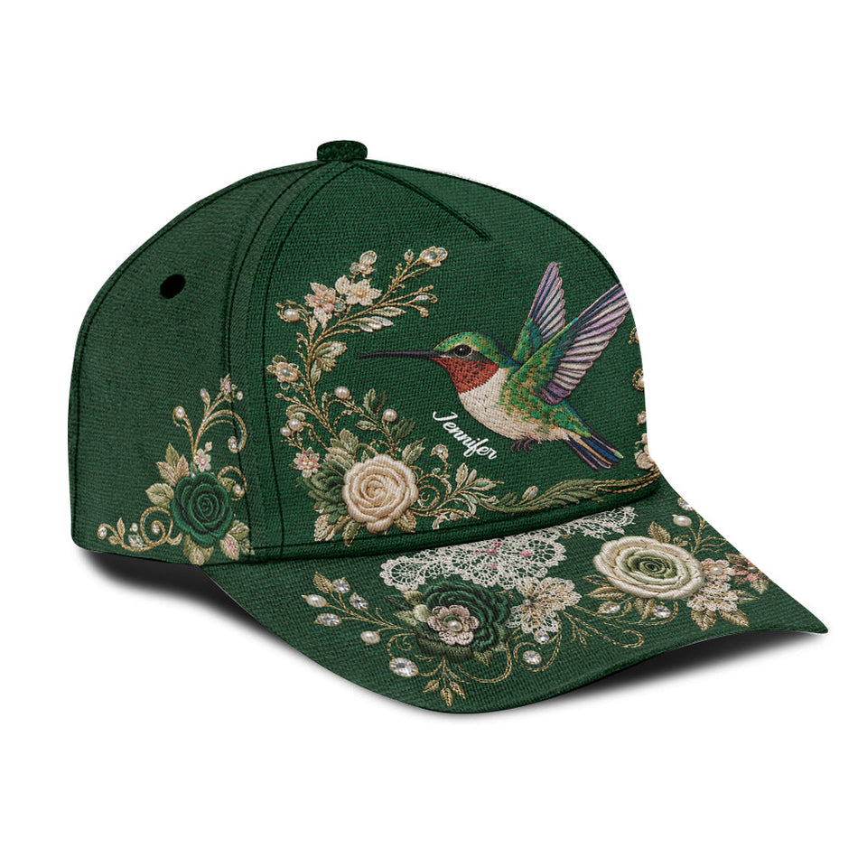 Cute Bird - Personalized Hummingbird Classic Cap