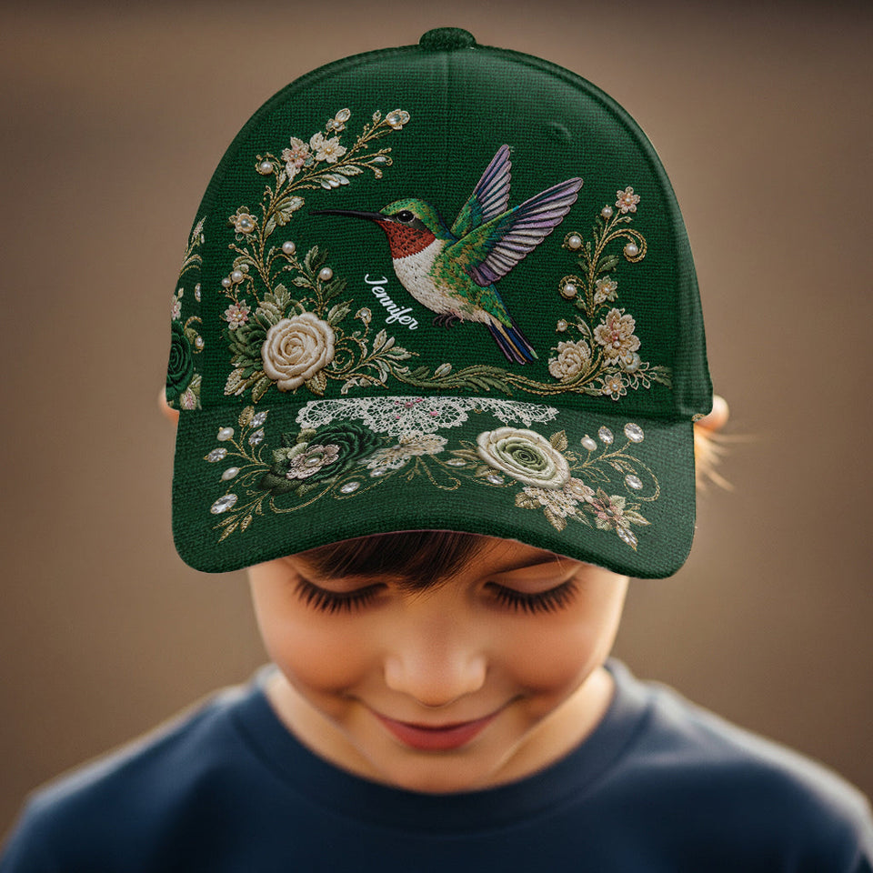 Cute Bird - Personalized Hummingbird Classic Cap