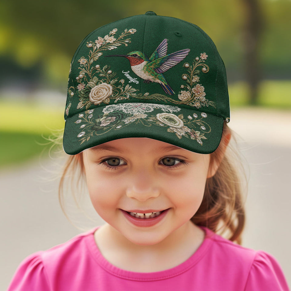 Cute Bird - Personalized Hummingbird Classic Cap
