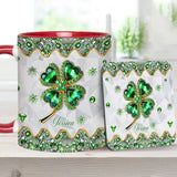 Lucky Four-Leaf Clover - Personalized Saint Patrick's Day Accent Mug