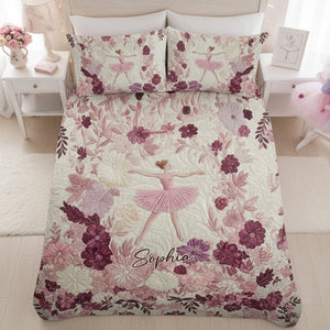 Ballet Dancer Ballerina Gift - Personalized Ballet Bedding Set