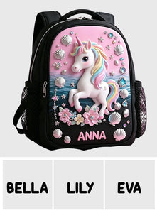 Back To School Gift Idea - Personalized Kid Changeable Leather Patch Backpack