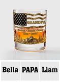 Cool Grandpas Drink Whiskey - Personalized Grandpa Whiskey Glass