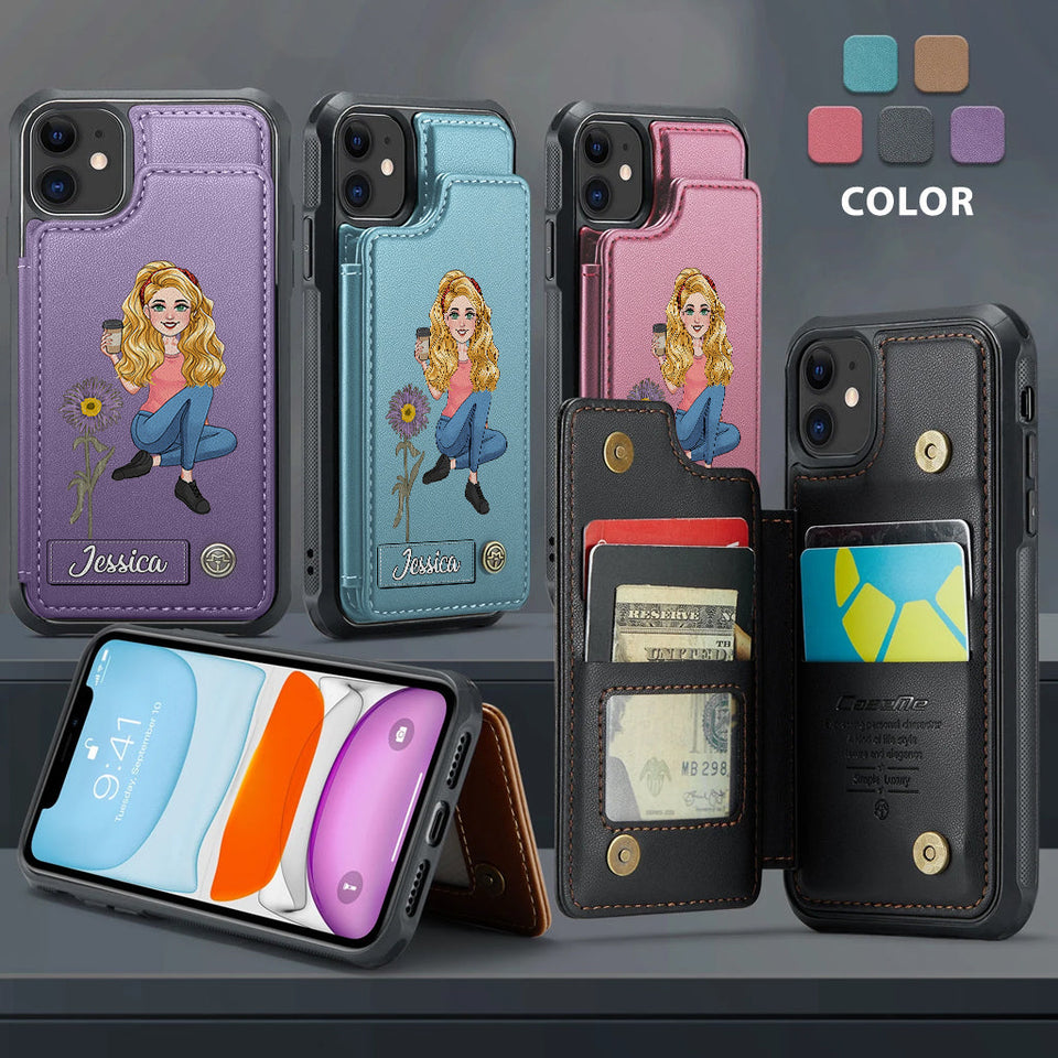 Gift For Friends Birth Month - Personalized Bestie Wallet Phone Case