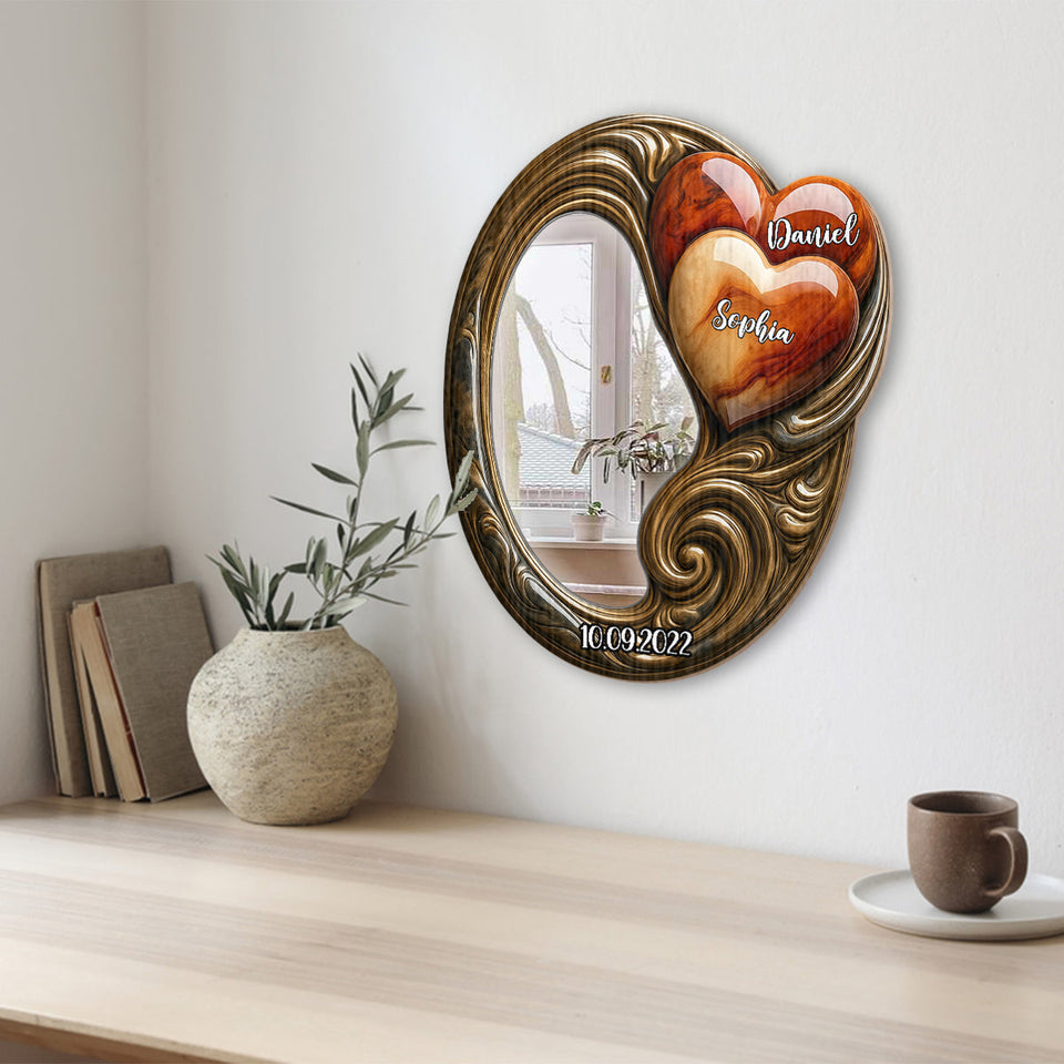 You And Me We Got This - Personalized Couple Wall Hanging Mirror