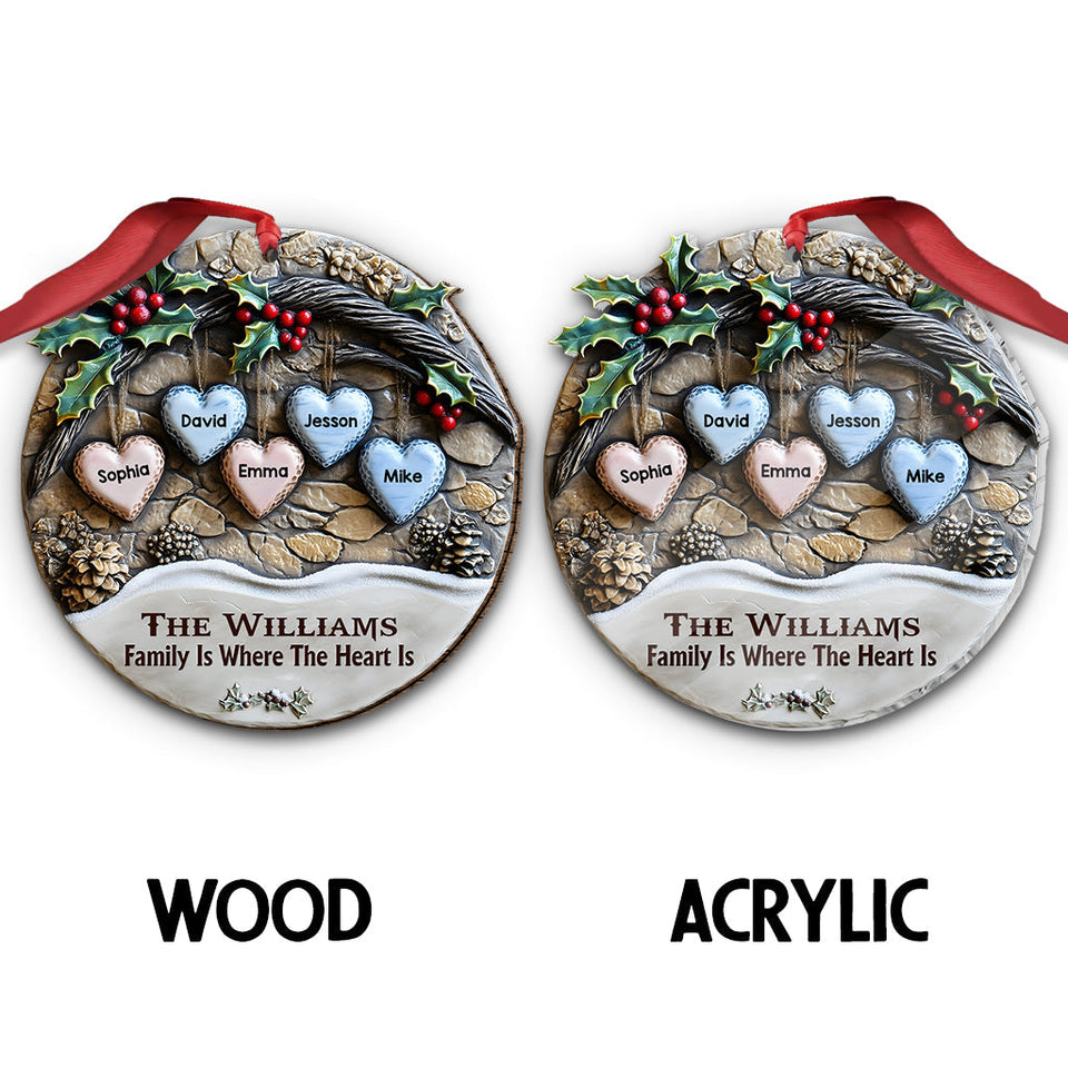 Merry Christmas - Personalized Family Ornament