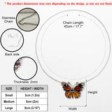 Love Butterfly - Personalized Butterfly Custom Shaped Pendant Necklace