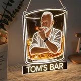 Whiskey & Cigar - Personalized Whisky LED Light Acrylic Sign