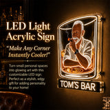 Whiskey & Cigar - Personalized Whisky LED Light Acrylic Sign