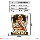 Whiskey & Cigar - Personalized Whisky LED Light Acrylic Sign