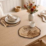 Rustic Engraved Family Tree Style - Personalized Family Custom Shape Placemat