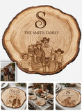 Rustic Engraved Family Tree Style - Personalized Family Custom Shape Placemat