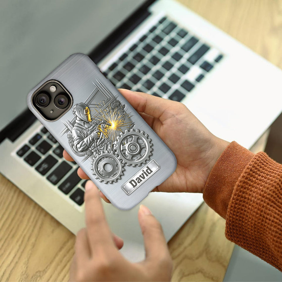 Strong Ones Become Welder - Personalized Welder Full Print Phone Case
