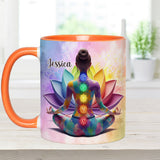 Let That Sht Go - Personalized Yoga Accent Mug
