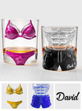 Funny Couple - Personalized Couple Whiskey Glass