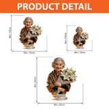 Always in Bloom - Personalized Memorial Custom Shaped Acrylic Plaque