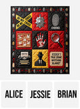 The True Crime Watching Blanket - Personalized True Crime Quilt