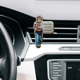 Drive Safe, Love You - Personalized Father Shaped Car Visor Clip