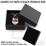 I Miss You - Personalized Memorial Shaped Metal Pendant Necklace