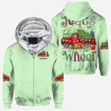 Jesus Take The Wheel - Personalized Christmas All Over Shirt