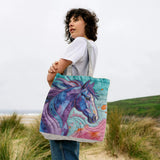 Colorful Horse - Personalized Horse Quilted Tote Bag