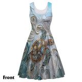 Salty Lil' Beach - Personalized Turtle Sleeveless Dress