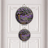 Grandkids Make Life More Grand - Personalized Grandma Round Wood Sign