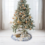 Toile De Jour Family Initial Custom - Personalized Family Tree Skirt