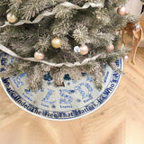 Toile De Jour Family Initial Custom - Personalized Family Tree Skirt