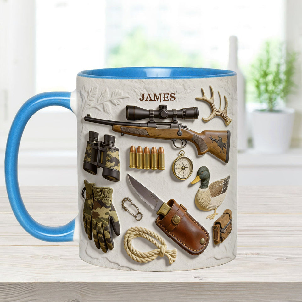 Love Hunting - Personalized Hunting Accent Mug & Coaster
