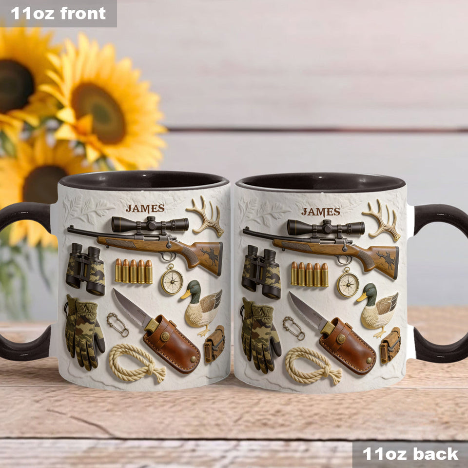 Love Hunting - Personalized Hunting Accent Mug & Coaster