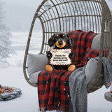 Letter For Dad And Mom - Personalized Dog Premium Faux Fur Pillow