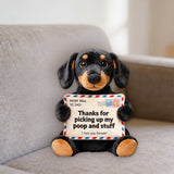 Letter For Dad And Mom - Personalized Dog Premium Faux Fur Pillow