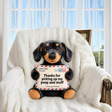 Letter For Dad And Mom - Personalized Dog Premium Faux Fur Pillow