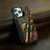 Love Fishing - Personalized Fishing Fully Printed Wallet Phone Case