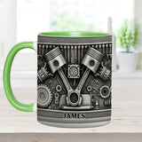 Mechanic Lovers - Personalized Car Lover Accent Mug & Coaster