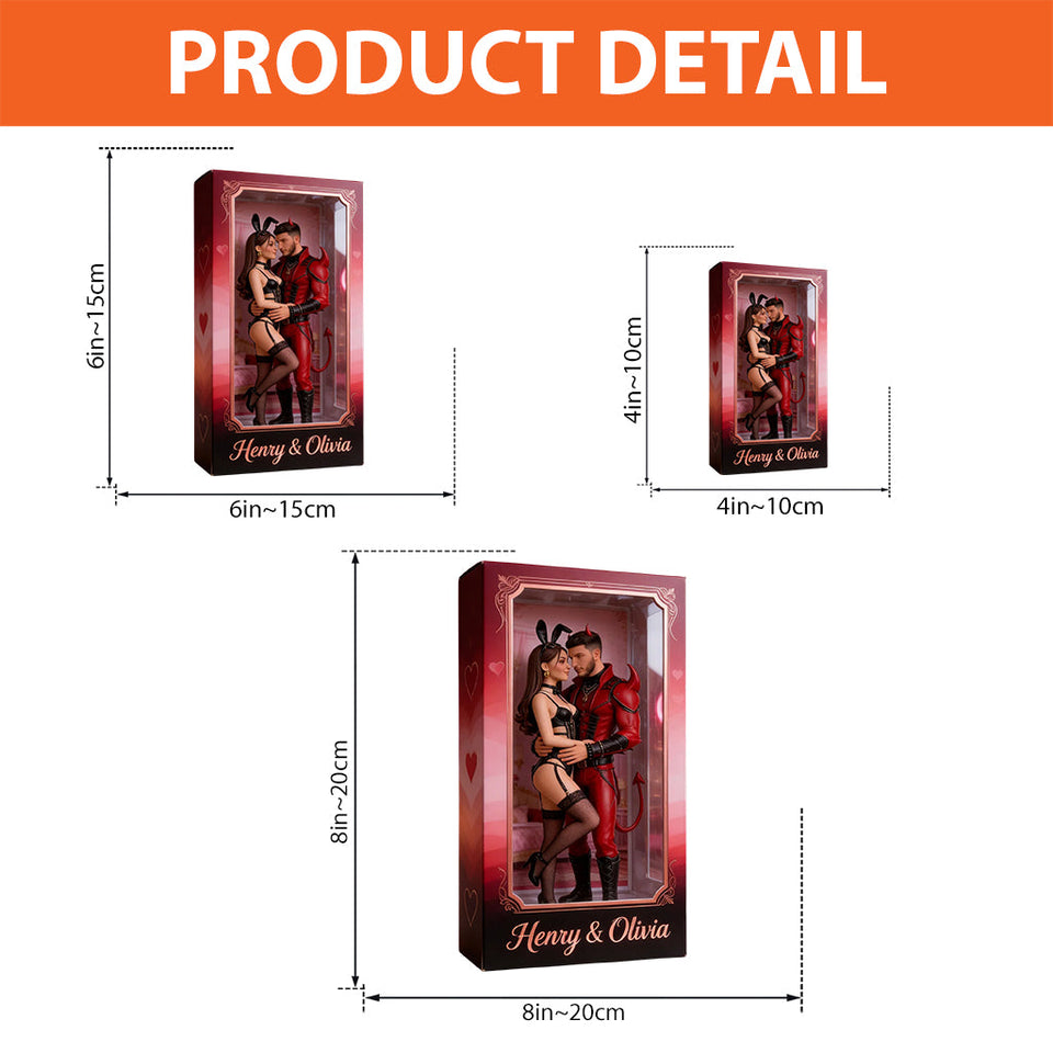 Any Photo Couple Love Costume - Personalized Spicy Couple Custom Shaped Acrylic Plaque
