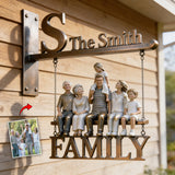 Initial Letter, Custom From Photo - Personalized Family Wooden Wall Mount Sign