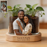 Love Grows Here - Personalized Couple Acrylic Pot