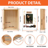 Unique Father's Day Gift, Custom From Any Photo - Personalized Father Picture Frame Light Box
