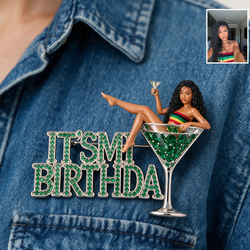 It's My Birthday - Personalized Birthday 3D Embossed Enamel Pin