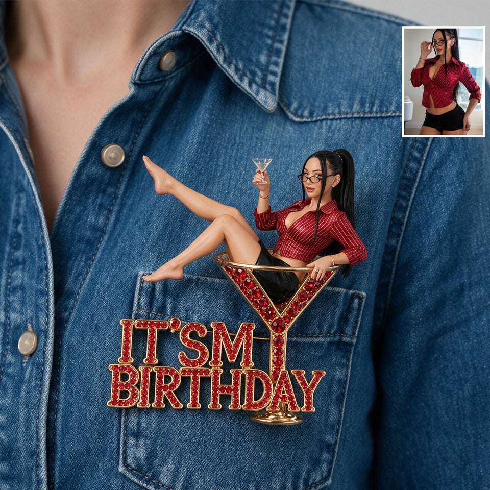 It's My Birthday - Personalized Birthday 3D Embossed Enamel Pin