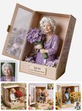 Love Blooms Here - Personalized Mother Custom Shaped Acrylic Plaque