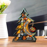 Merry Christmas - Personalized Family Plaque With Charm