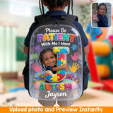 Be Kind - Personalized Autism Awareness Multifunctional Backpack