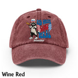 Red White And Feral - Personalized Independence Day/ 4th of July Washed Denim Cap