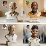 Papa Nana Father Mother Statue - Personalized Father Custom Shaped Acrylic Plaque