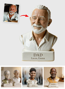 Papa Nana Father Mother Statue - Personalized Father Custom Shaped Acrylic Plaque